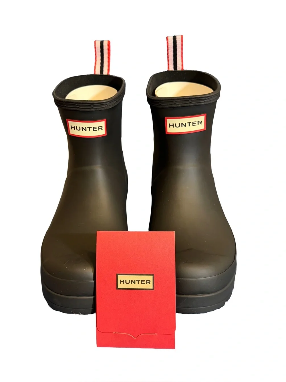 Hunter Women's Original Play Short Rain Boots Black, Size: 7